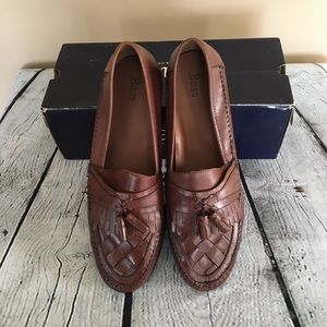 *NEW* Men’s Bass Leather Dress Shoes - “Lloyd” - Brown - Size: (13M)
